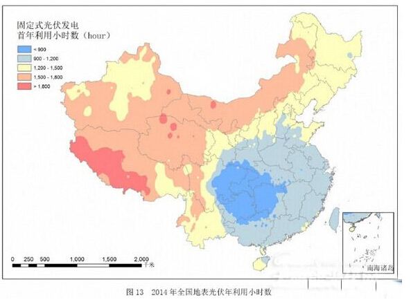 中国气象局发布《2014年风能太阳能资源年景公报》